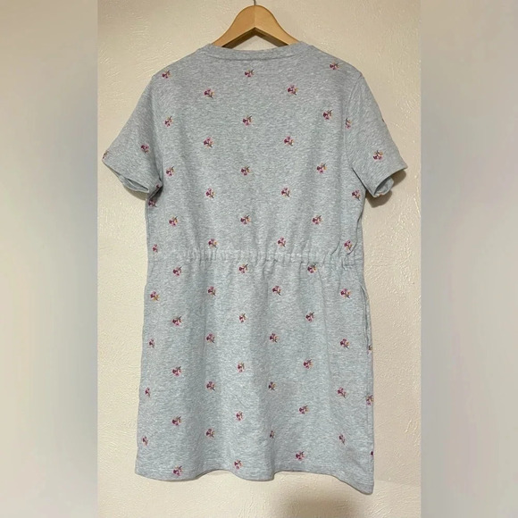 NWOT Draper James Gretchen Sweatshirt Dress in Embroidered Viola Large - Picture 4 of 4